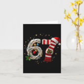 Funny 67 Christmas Xmas Six Seven F 6 7 Santa Hat Karte (Gelbe Blume)