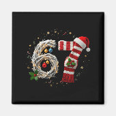 Funny 67 Christmas Xmas Six Seven F 6 7 Santa Hat Magnet (Vorne)