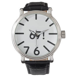 funny 67 clock armbanduhr