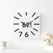 funny 67 clock quadratische wanduhr (Zuhause)