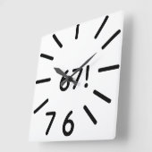 funny 67 clock quadratische wanduhr (Winkel)