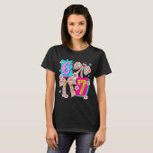Funny 67 Coquette Bow Design For Girly Aesthetic L T-Shirt (Vorne ganz)