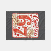 Funny 67 Cud Says 67 Valentine Couple Matching Six Fleecedecke (Vorderseite (Horizontal))