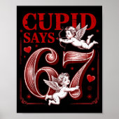 Funny 67 Cud Says 67 Valentine Couple Matching Six Poster (Vorne)