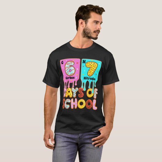 Funny 67 Days Of School Meme Periodic Table Drip G T-Shirt (Vorne ganz)