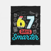 Funny 67 Days Smarter Six Seven Meme Teachers Stud Fleecedecke (Vorderseite)