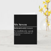 Funny 67 Definition The Meaning Of 67 Meme Six Sev Karte (Gelbe Blume)