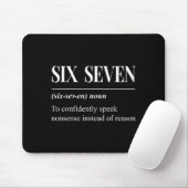 Funny 67 Definition The Meaning Of 67 Meme Six Sev Mousepad (Mit Mouse)