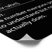 Funny 67 Definition The Meaning Of 67 Meme Six Sev Poster (Ecke)