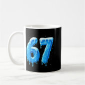 Funny 67 Drip Cold Ice Winter Season Six Seven Sno Kaffeetasse (Links)