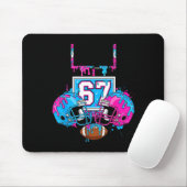 Funny 67 Football Ice Cream Drip 67th Srts Men &am Mousepad (Mit Mouse)
