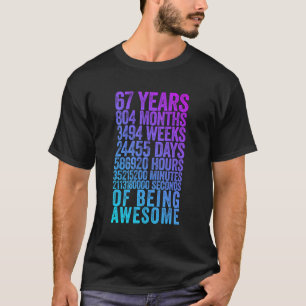 Funny 67. Geburtstag Shirt Altes Meter Sonne 67 Ja