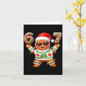Funny 67 Gingerbread Six Seven Ice Cream Drip Chri Karte (Gelbe Blume)