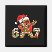 Funny 67 Gingerbread Six Seven Ice Cream Drip Chri Magnet (Vorne)