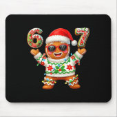 Funny 67 Gingerbread Six Seven Ice Cream Drip Chri Mousepad (Vorne)