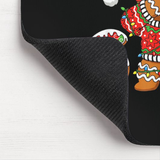 Funny 67 Gingerbread Six Seven Ice Cream Drip Chri Mousepad (Ecke)