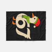 Funny 67 Goose Christmas 6 7 Meme Duck Santa Hat F Fleecedecke (Vorderseite (Horizontal))
