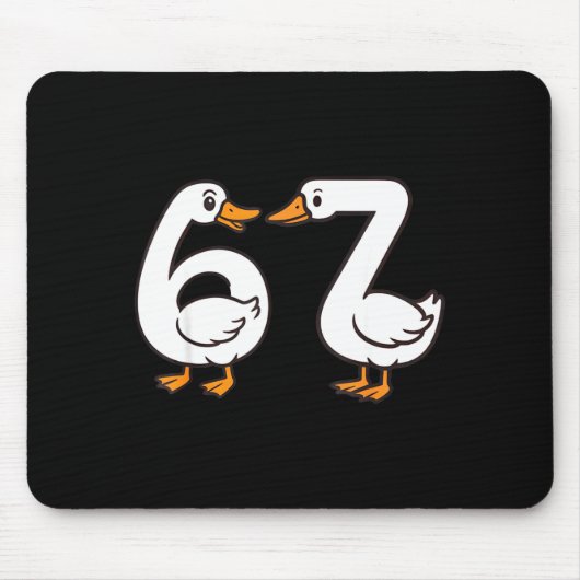 Funny 67 Goose Silly Brain Rot Teacher Gen Alpha S Mousepad (Vorne)