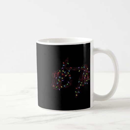 Funny 67 Hand Six Seven Meme Brainrot Christmas Xm Kaffeetasse (Rechts)