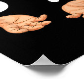 Funny 67 Hands Six Seven Meme Number 6 And 7 Gen A Poster (Ecke)