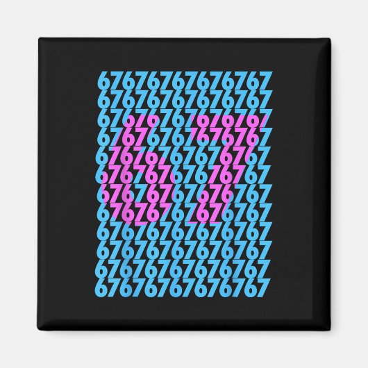 Funny 67 Hidden 6 7 Meme Middle School 6 7 Funny 6 Magnet (Vorne)