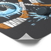 Funny 67 Ice Hockey Drip Number 67 Ice Hockey Poster (Ecke)