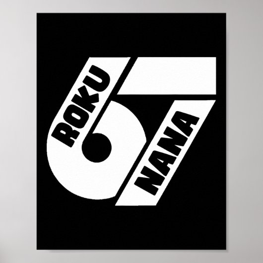 Funny 67 Japanese Meme Roku Nana Graphic Design  Poster (Vorne)