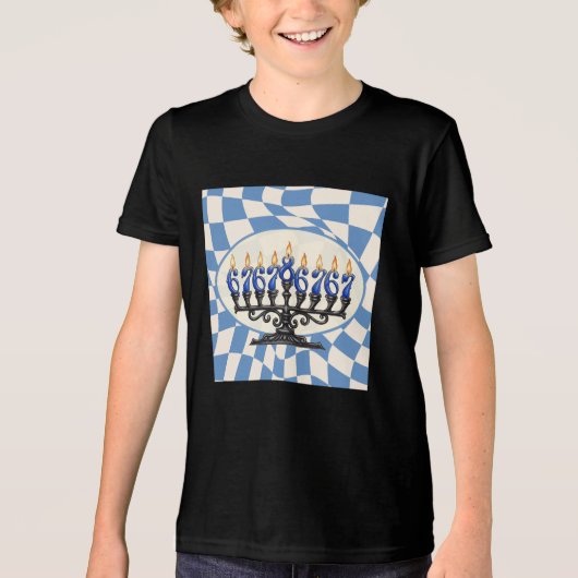 Funny 67 Joke Hanukkah Unisex Shirt (Vorderseite)