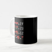 Funny 67 Math Teacher Valentine Math Teacher Women Kaffeetasse (Vorderseite Links)