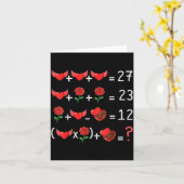 Funny 67 Math Teacher Valentine Math Teacher Women Karte (Gelbe Blume)
