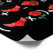 Funny 67 Math Teacher Valentine Math Teacher Women Poster (Ecke)