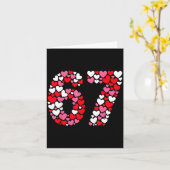 Funny 67 Meme 6 7 Gen Alpha Slang For Valentine’s Karte (Gelbe Blume)