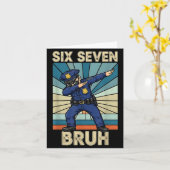 Funny 67 Meme 6 7 Six Seven Liceman Lice Officer R Karte (Gelbe Blume)