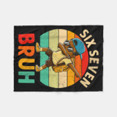 Funny 67 Meme 6 7 Slang Gen Z Six Seven Bruh Dabbi Fleecedecke (Vorderseite (Horizontal))