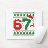 Funny 67 Meme 6 7 Ugly Sweater Christmas Kids Men Mousepad (Mit Mouse)
