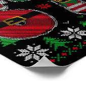 Funny 67 Meme 6 7 Ugly Sweater For Christmas Boys Poster (Ecke)