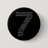 Funny 67 Meme Binary Code Tech Geek Digital Six Se Button (Vorderseite)