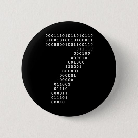 Funny 67 Meme Binary Code Tech Geek Digital Six Se Button (Vorderseite)