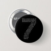 Funny 67 Meme Binary Code Tech Geek Digital Six Se Button (Vorne & Hinten)