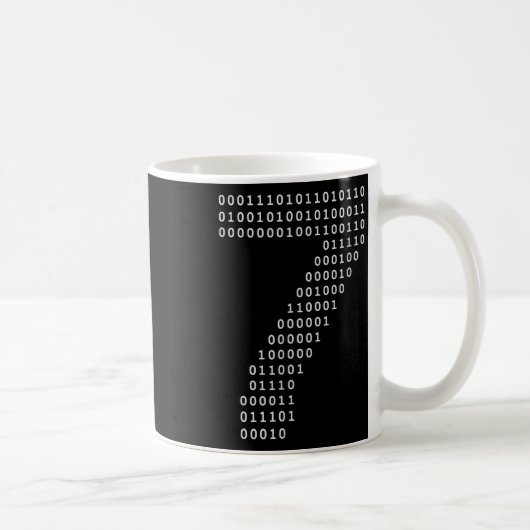 Funny 67 Meme Binary Code Tech Geek Digital Six Se Kaffeetasse (Rechts)