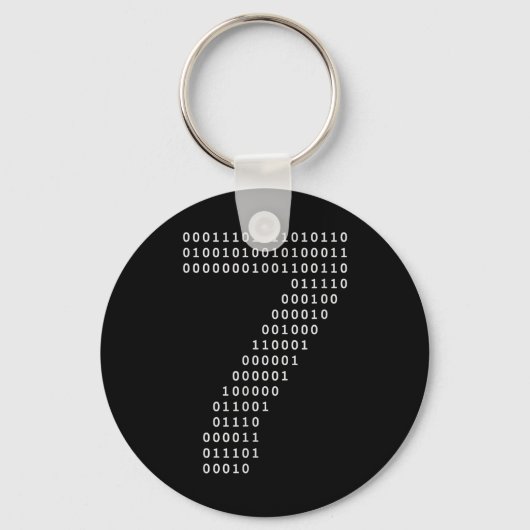 Funny 67 Meme Binary Code Tech Geek Digital Six Se Schlüsselanhänger (Vorderseite)