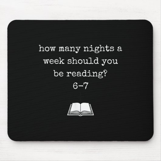 Funny 67 Meme Book Lover & Reading Humor Bookworms Mousepad (Vorne)