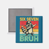 Funny 67 Meme Boys Kids 6 7 Dabbing Six Seven Bruh Magnet (Vorderseite/Rückseite)