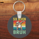 Funny 67 Meme Boys Kids 6 7 Dabbing Six Seven Bruh Schlüsselanhänger (Vorderseite)