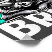 Funny 67 Meme Boys Kids Camo Hat Six Seven Bruh Ra Poster (Ecke)