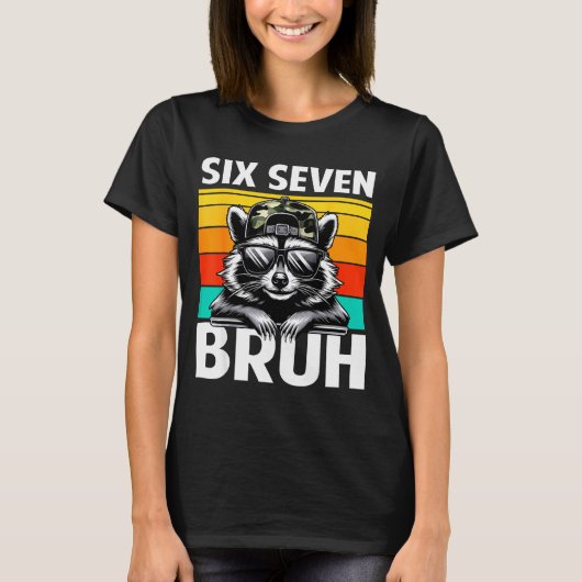 Funny 67 Meme Boys Kids Camo Hat Six Seven Bruh Ra T-Shirt (Vorderseite)