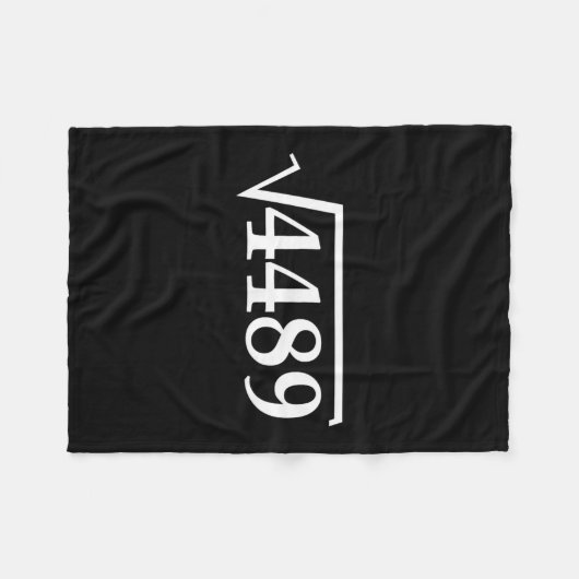 Funny 67 Meme Brainrot Square Root 4489 Slang Math Fleecedecke (Vorderseite (Horizontal))