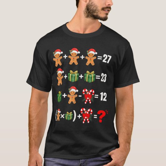 Funny 67 Meme Candy Merry Santa Math Teacher Chris T-Shirt (Vorderseite)