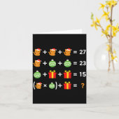 Funny 67 Meme Cat Santa Hat Math Teacher Christmas Karte (Gelbe Blume)