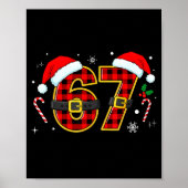 Funny 67 Meme Chrismtas Xmas Pajama Men Women Kids Poster (Vorne)
